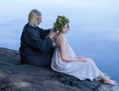 The traditional löyly at the Bridal Sauna